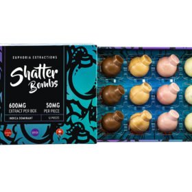 Shatter Bombs INDICA 600 - 1200MG THC - Euphoria Extractions