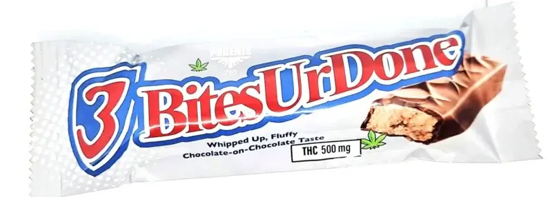 3 Bites Ur Done Chocolate bar THC infused 500mg
